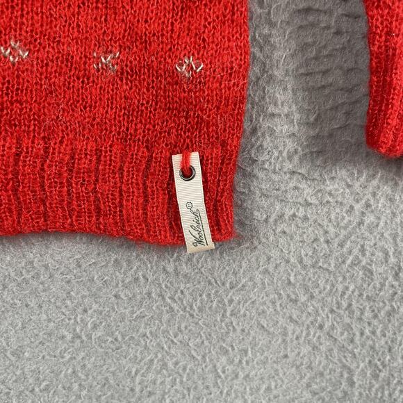 Woolrich Sweater Womens Medium Fair Isle Buffalo Sheep Wool Mohair Blend Pullove - Picture 3 of 9